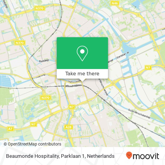 Beaumonde Hospitality, Parklaan 1 map