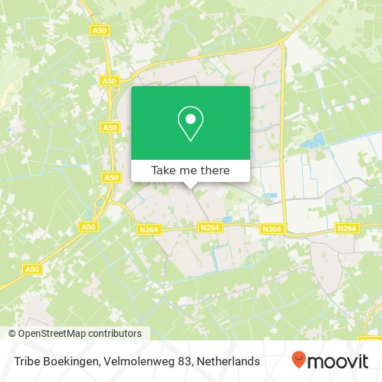 Tribe Boekingen, Velmolenweg 83 Karte