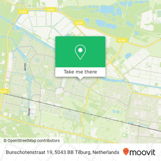 Bunschotenstraat 19, 5043 BB Tilburg Karte