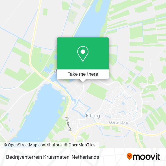 Bedrijventerrein Kruismaten map