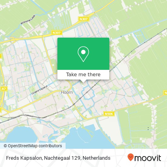 Freds Kapsalon, Nachtegaal 129 map