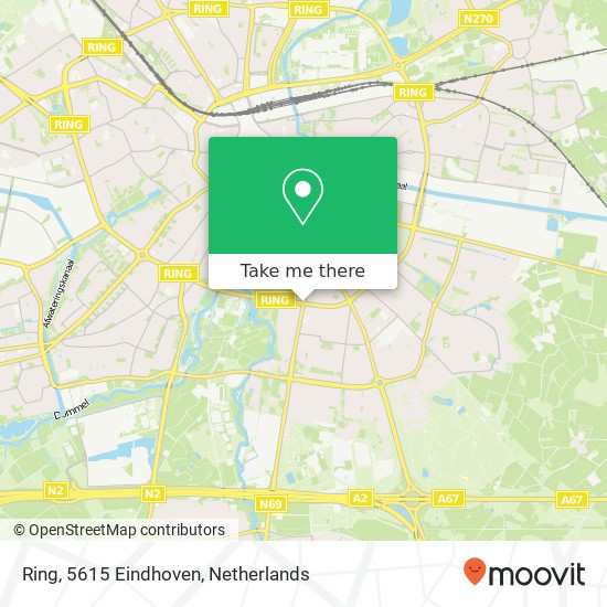 Ring, 5615 Eindhoven Karte