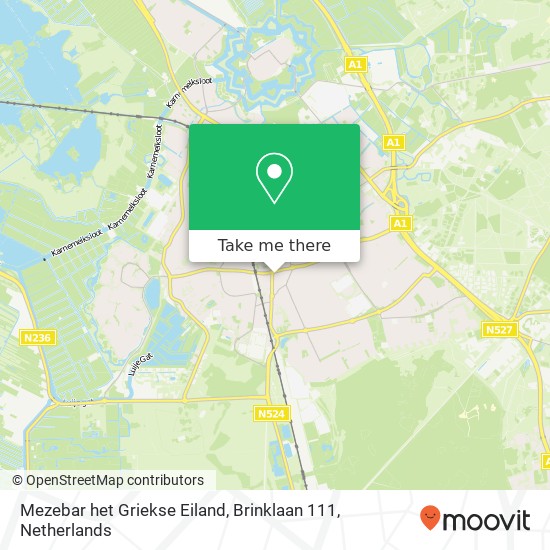 Mezebar het Griekse Eiland, Brinklaan 111 map