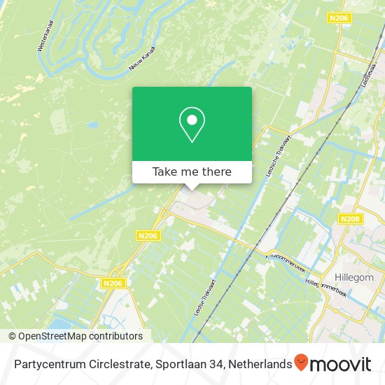 Partycentrum Circlestrate, Sportlaan 34 map