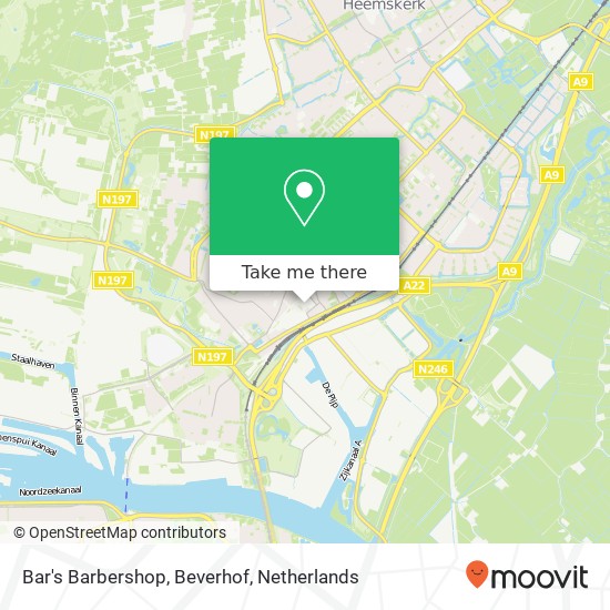 Bar's Barbershop, Beverhof map