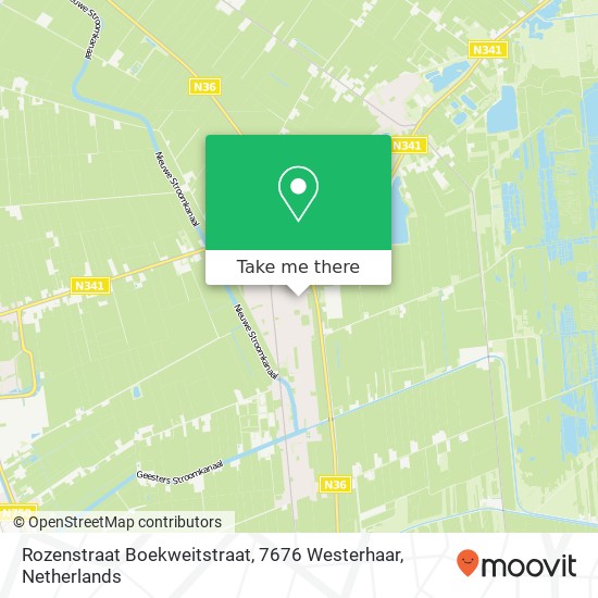 Rozenstraat Boekweitstraat, 7676 Westerhaar map