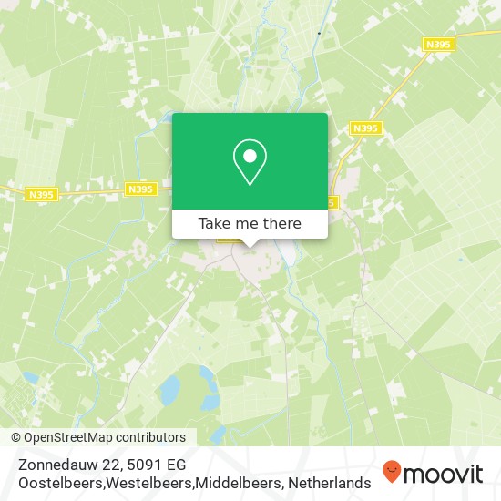 Zonnedauw 22, 5091 EG Oostelbeers,Westelbeers,Middelbeers map