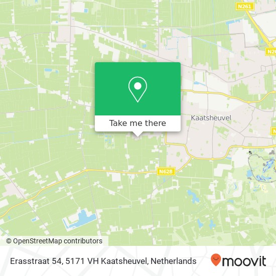 Erasstraat 54, 5171 VH Kaatsheuvel Karte