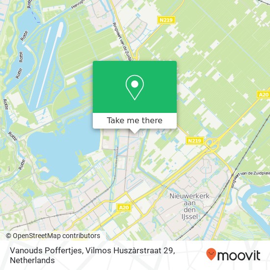 Vanouds Poffertjes, Vilmos Huszàrstraat 29 map