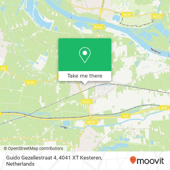 Guido Gezellestraat 4, 4041 XT Kesteren map