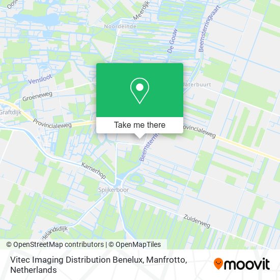 Vitec Imaging Distribution Benelux, Manfrotto map