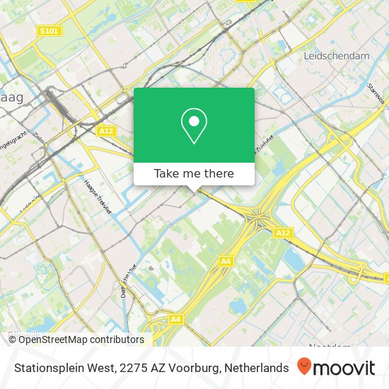 Stationsplein West, 2275 AZ Voorburg Karte