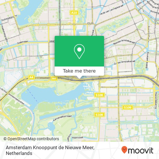 Amsterdam Knooppunt de Nieuwe Meer Karte