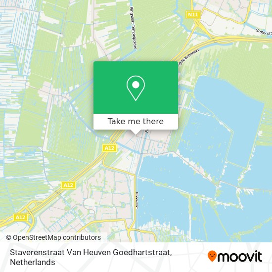 Staverenstraat Van Heuven Goedhartstraat map