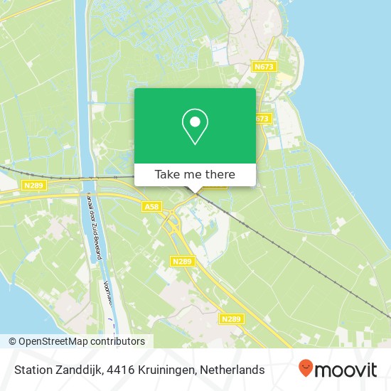 Station Zanddijk, 4416 Kruiningen Karte