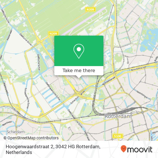 Hoogenwaardstraat 2, 3042 HG Rotterdam map