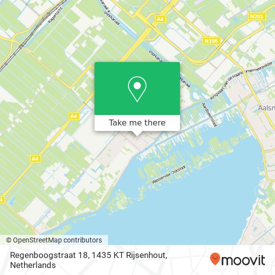 Regenboogstraat 18, 1435 KT Rijsenhout map