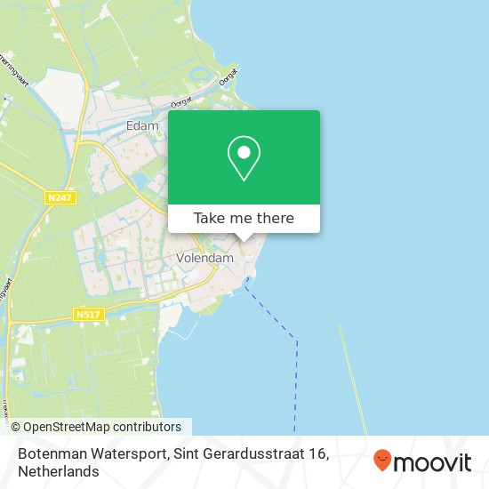 Botenman Watersport, Sint Gerardusstraat 16 map