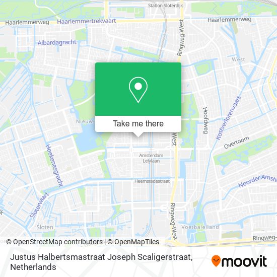 Justus Halbertsmastraat Joseph Scaligerstraat Karte