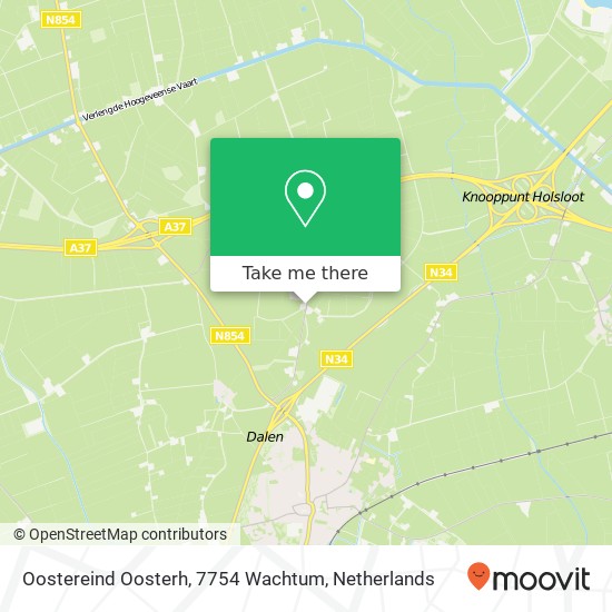 Oostereind Oosterh, 7754 Wachtum map