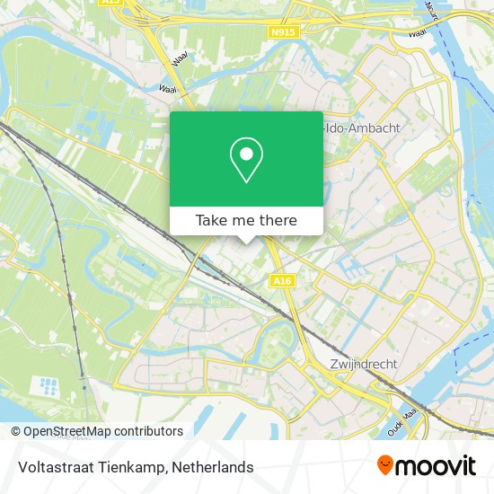 Voltastraat Tienkamp map