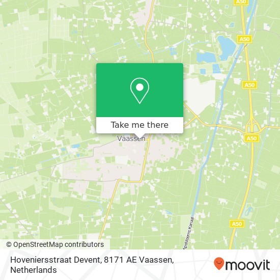 Hoveniersstraat Devent, 8171 AE Vaassen map