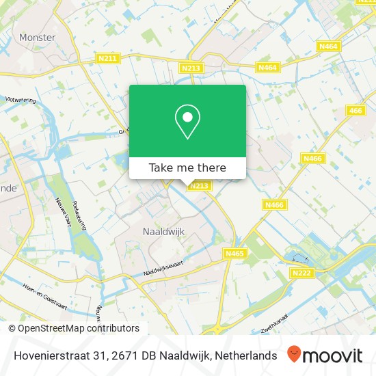 Hovenierstraat 31, 2671 DB Naaldwijk Karte