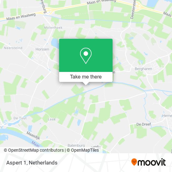 Aspert 1, 6631 KS Horssen map