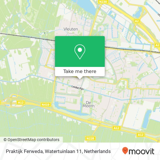 Praktijk Ferweda, Watertuinlaan 11 map