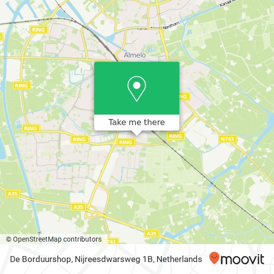 De Borduurshop, Nijreesdwarsweg 1B map