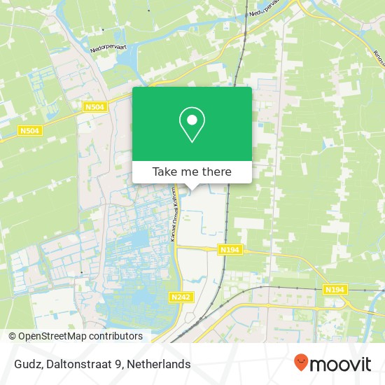 Gudz, Daltonstraat 9 map