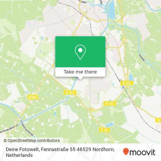 Deine Fotowelt, Fennastraße 55 48529 Nordhorn Karte