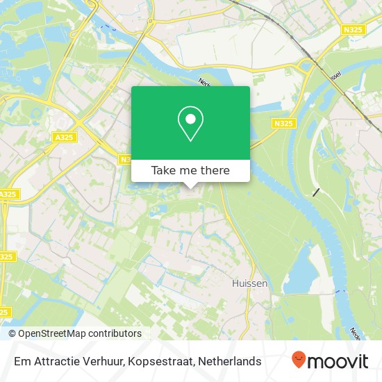 Em Attractie Verhuur, Kopsestraat map