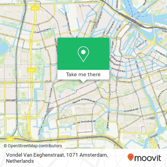 Vondel Van Eeghenstraat, 1071 Amsterdam map