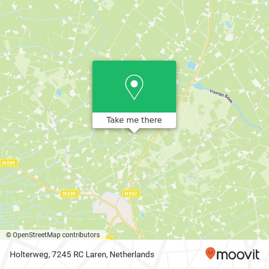 Holterweg, 7245 RC Laren map