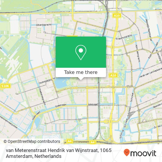 van Meterenstraat Hendrik van Wijnstraat, 1065 Amsterdam Karte