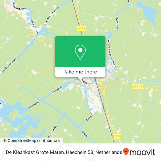 De Kleankast Grote Maten, Heechein 58 map