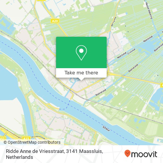 Ridde Anne de Vriesstraat, 3141 Maassluis map