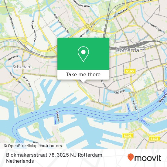 Blokmakersstraat 78, 3025 NJ Rotterdam map