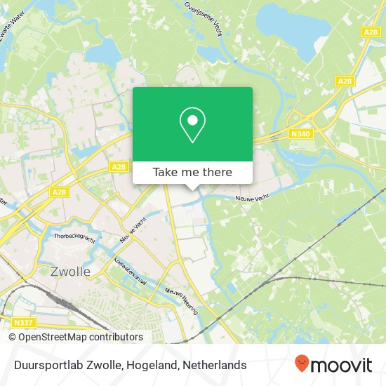 Duursportlab Zwolle, Hogeland Karte