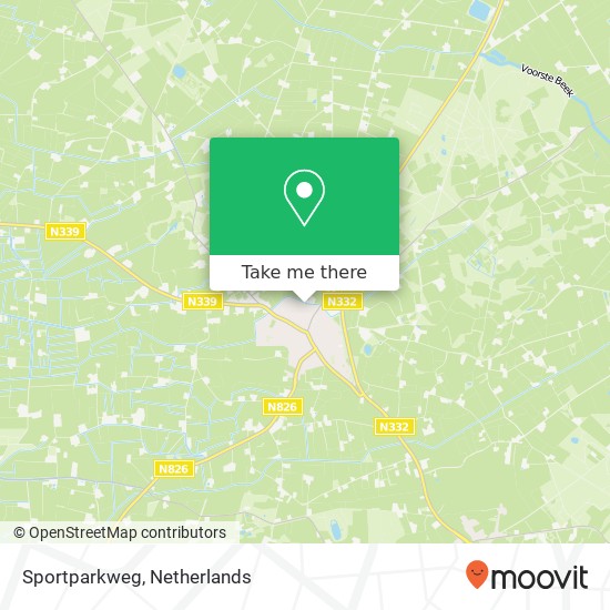 Sportparkweg map