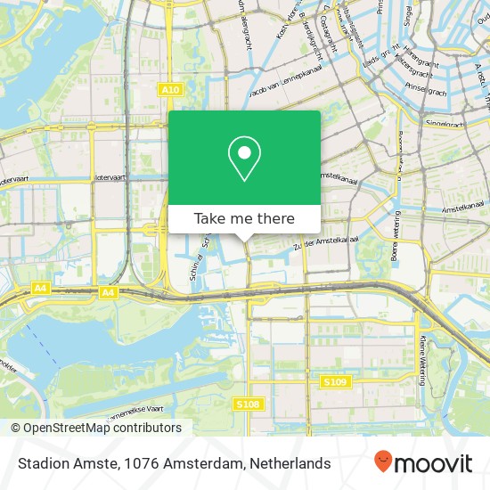 Stadion Amste, 1076 Amsterdam map