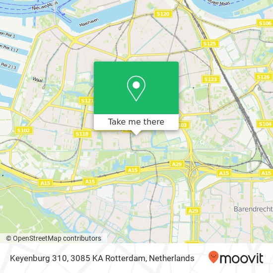 Keyenburg 310, 3085 KA Rotterdam map