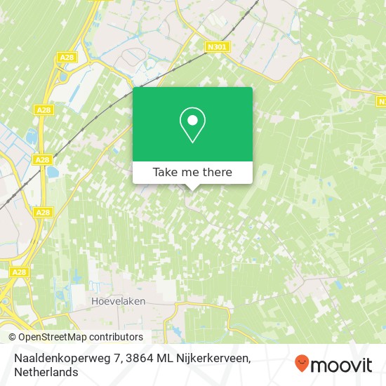 Naaldenkoperweg 7, 3864 ML Nijkerkerveen map