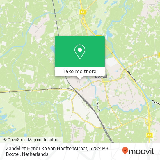 Zandvliet Hendrika van Haeftenstraat, 5282 PB Boxtel map