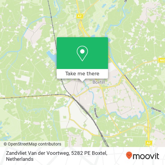 Zandvliet Van der Voortweg, 5282 PE Boxtel Karte