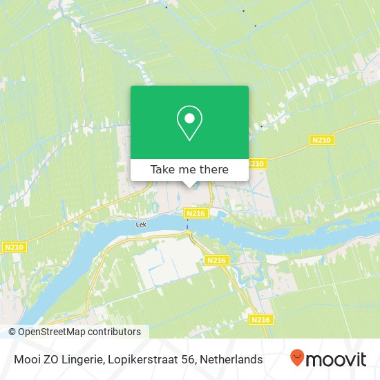 Mooi ZO Lingerie, Lopikerstraat 56 map