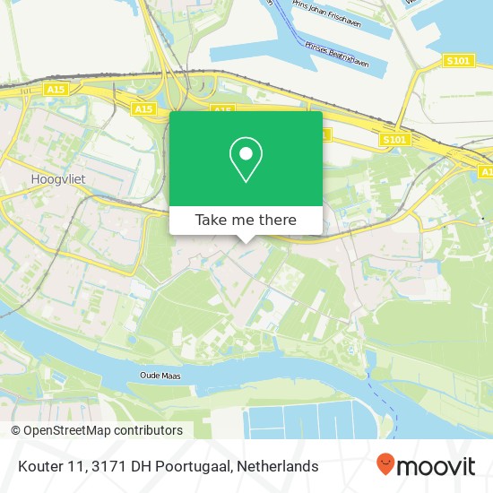 Kouter 11, 3171 DH Poortugaal map