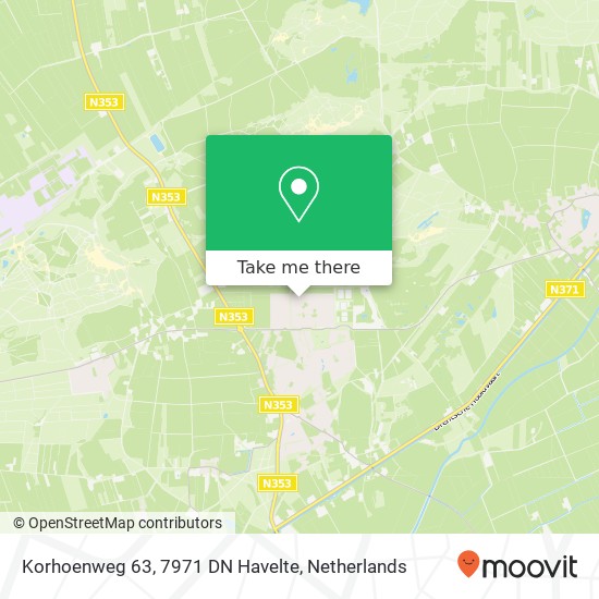 Korhoenweg 63, 7971 DN Havelte map