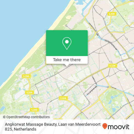 Angkorwat Massage Beauty, Laan van Meerdervoort 825 map